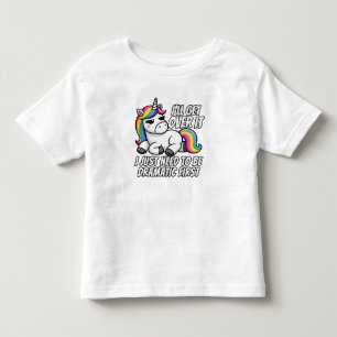 Camiseta De Bebé Dramático unicornio superando el estilo