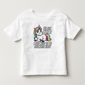Camiseta De Bebé Dramático unicornio superando el estilo
