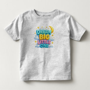 Camiseta De Bebé Dream Big Little One 3D Kids T-Shirt