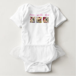 Camiseta De Bebé Dream Sparkle Shine Hummingbird Art Baby Tutu