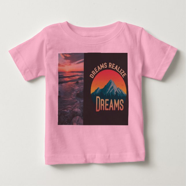 Camiseta De Bebé Dreams Realize Dreams (Anverso)