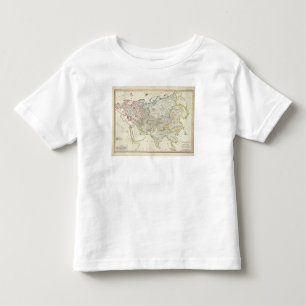 Camiseta De Bebé Drenaje del río de Asia y de Europa