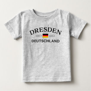 Camiseta De Bebé Dresden Deutschland Coordenadas Alemán