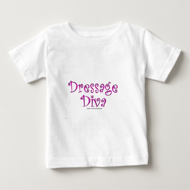 Camiseta De Bebé Dressage Diva (Anverso)
