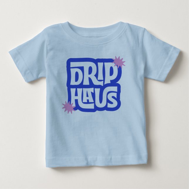 Camiseta De Bebé Drip Haus – Logotipo Retro Divertido (Anverso)