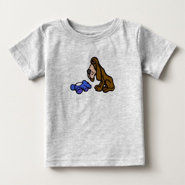 Camiseta De Bebé Droopy dog with toy (Anverso)