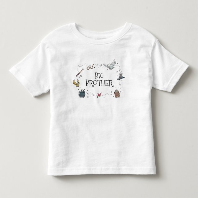 Camiseta De Bebé Ducha de bebé de Harry Potter | Hermano mayor (Anverso)