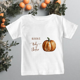 Camiseta De Bebé Ducha de bebé Otoño pequeña calabaza