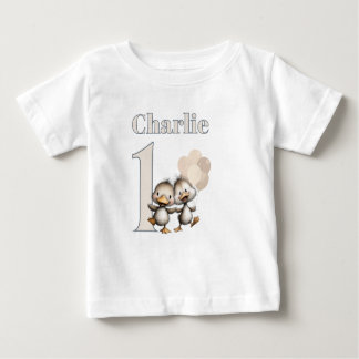 Camiseta De Bebé Ducklings Dancing 1st Birthday Celebrations!