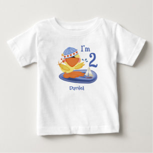 Camiseta De Bebé Ducky Boy 2º cumpleaños bebé camiseta