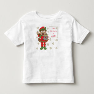 Camiseta De Bebé Duende Navideño Brillante de Colores