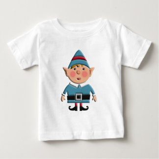 Camiseta De Bebé Duende retro lindo del navidad