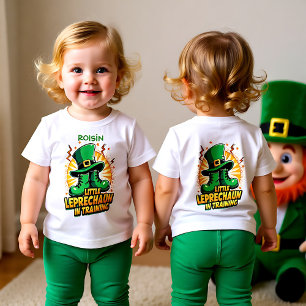 Camiseta De Bebé Duendecillo Pequeño Personalizable en Entrenamient