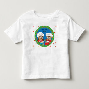 Camiseta De Bebé Duendes de Navidad de Color Horneando