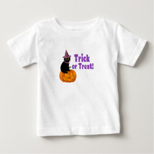 Camiseta De Bebé Dulce Bebé de Truco o Trato con Brillo Purpura