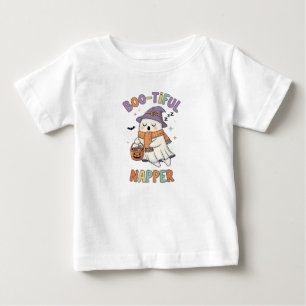 Camiseta De Bebé Dulce Bruja de Halloween Durmiendo Fantasma Dormil