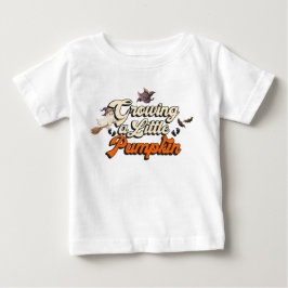 Camiseta De Bebé Dulce Bruja de Halloween y Elementos Espeluznantes