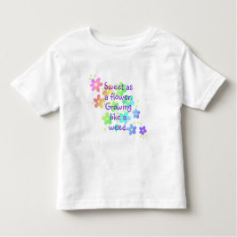 Camiseta De Bebé Dulce como flor cómico arcoiris
