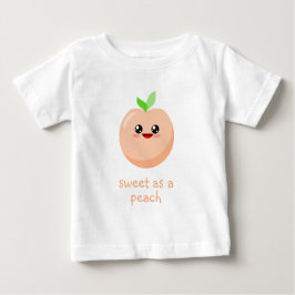 Camiseta De Bebé dulce como melocotón