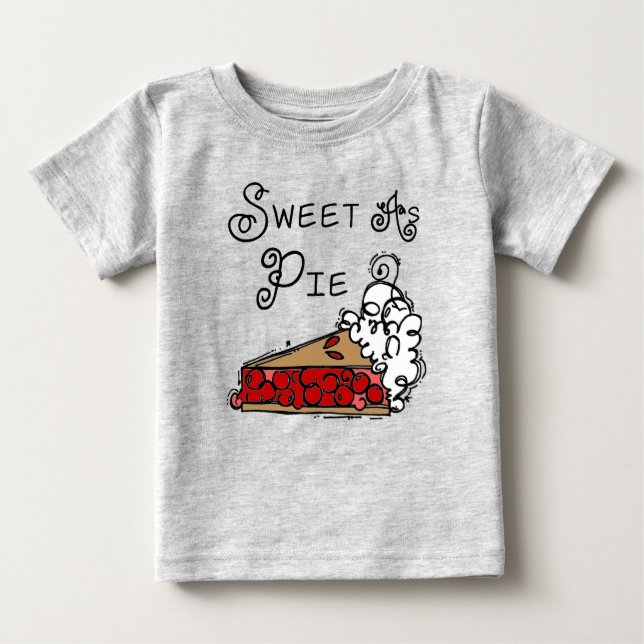 Camiseta De Bebé Dulce como Pie (Anverso)