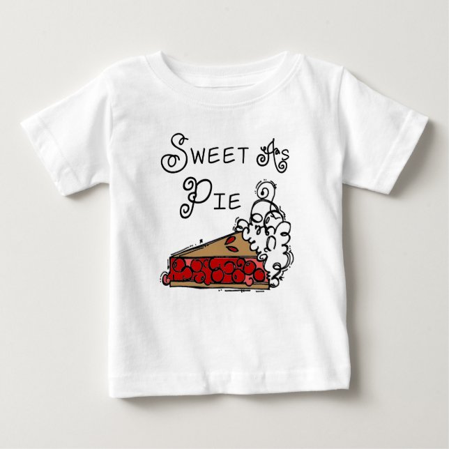 Camiseta De Bebé Dulce como Pie (Anverso)