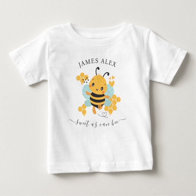 Camiseta De Bebé Dulce como puede ser el nombre del niño bebé (Anverso)