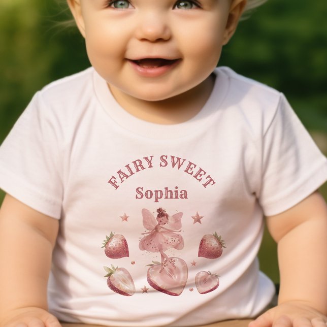 Camiseta De Bebé Dulce Como Un Chica De Fresas Fairy Bienvenidos A  (Subido por el creador)