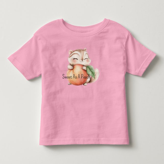 Camiseta De Bebé Dulce como un melocotón (Anverso)