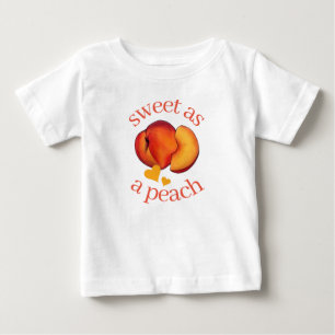 Camiseta De Bebé Dulce como un melocotón maduro Melocotones de Geor