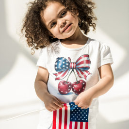 Camiseta De Bebé Dulce como una cereza americana