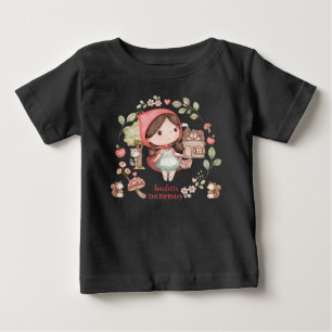 Camiseta De Bebé Dulce Cumpleaños Caprichoso de Caperucita Roja