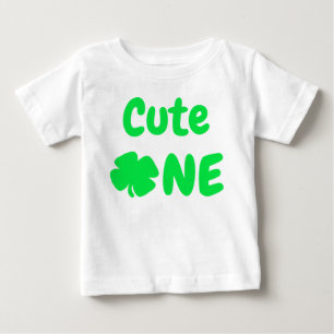 Camiseta De Bebé Dulce Cumpleaños Uno Día de San Patricio