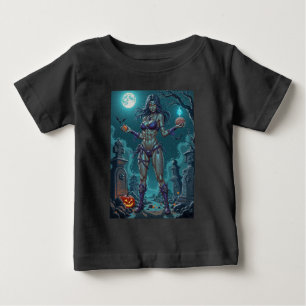 Camiseta De Bebé Dulce de Halloween o Novia Zombi con Cerebros