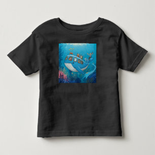 Camiseta De Bebé Dulce familia de nutrias ballena autobús aventura