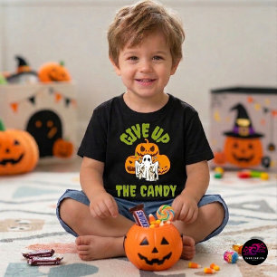 Camiseta De Bebé Dulce Fantasma Abandona Los Dulces De Halloween