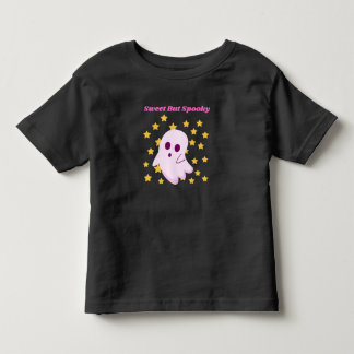 Camiseta De Bebé Dulce Fantasma Rosa Diseño de Halloween Dulce pero