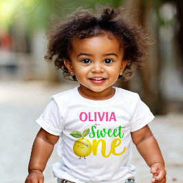 Camiseta De Bebé Dulce fiesta de cumpleaños de limonada rosa