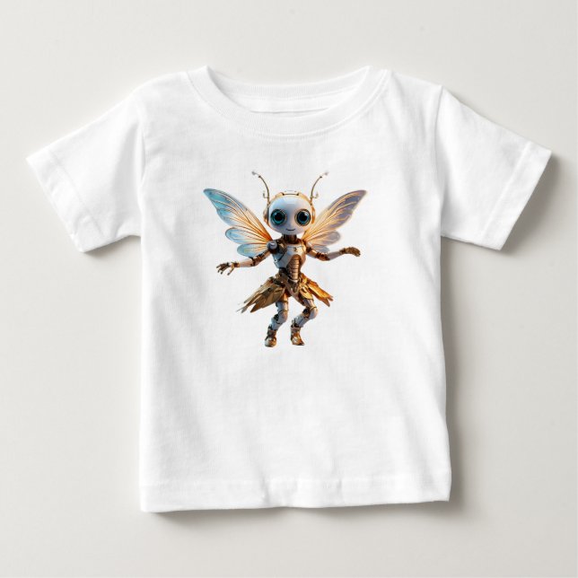Camiseta De Bebé Dulce Hada Robot Bailarín Niña Hormiga (Anverso)