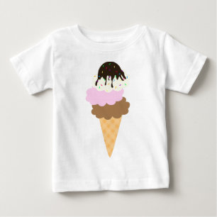 Camiseta De Bebé Dulce helado