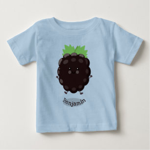 Camiseta De Bebé Dulce ilustración de dibujos animados de morado de