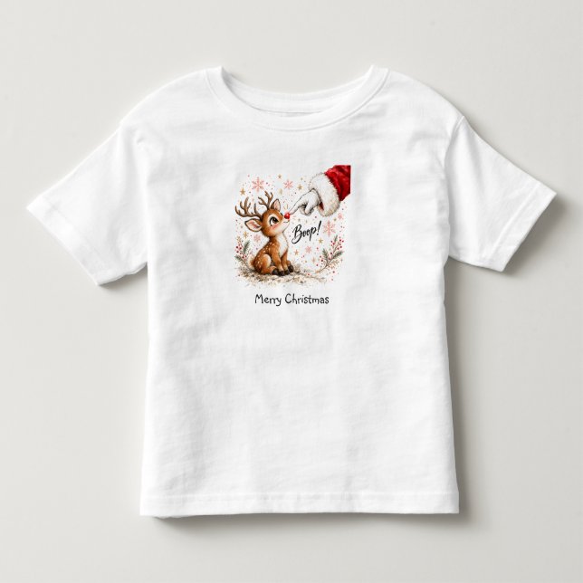 Camiseta De Bebé Dulce Juego de Reno (Anverso)