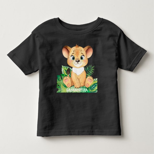 Camiseta De Bebé Dulce León de Vida Silvestre  (Anverso)