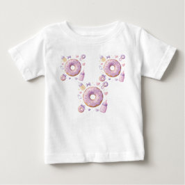 Camiseta De Bebé Dulce Niña Donut 
