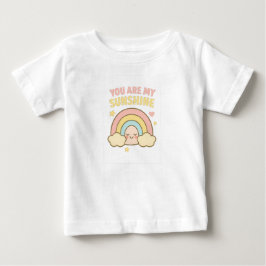 Camiseta De Bebé Dulce Niña – Encanto de Arcoíris Pastel