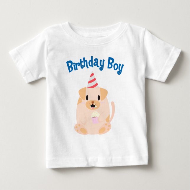 Camiseta De Bebé Dulce niño de cumpleaños de perro de cachorro
