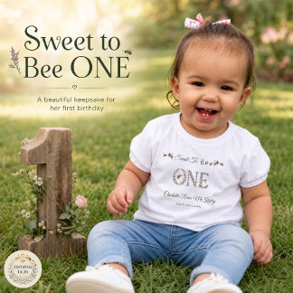 Camiseta De Bebé Dulce Para Ser Una Abeja Cumpleaños 1er Cumpleaños