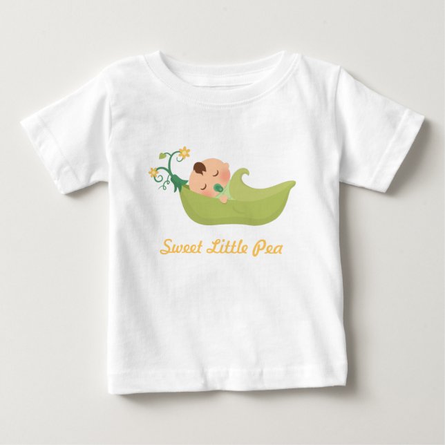 Camiseta De Bebé Dulce Pea en un Pod para el niño (Anverso)