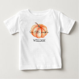 Camiseta De Bebé Dulce Pequeña Calabaza Acuarela Baby Shower