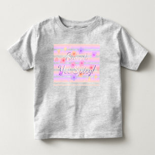 Camiseta De Bebé Dulce pero picante