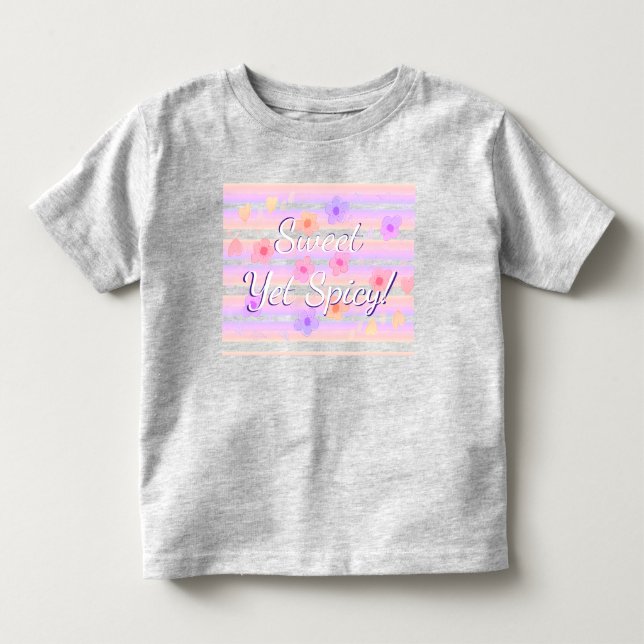 Camiseta De Bebé Dulce pero picante (Anverso)